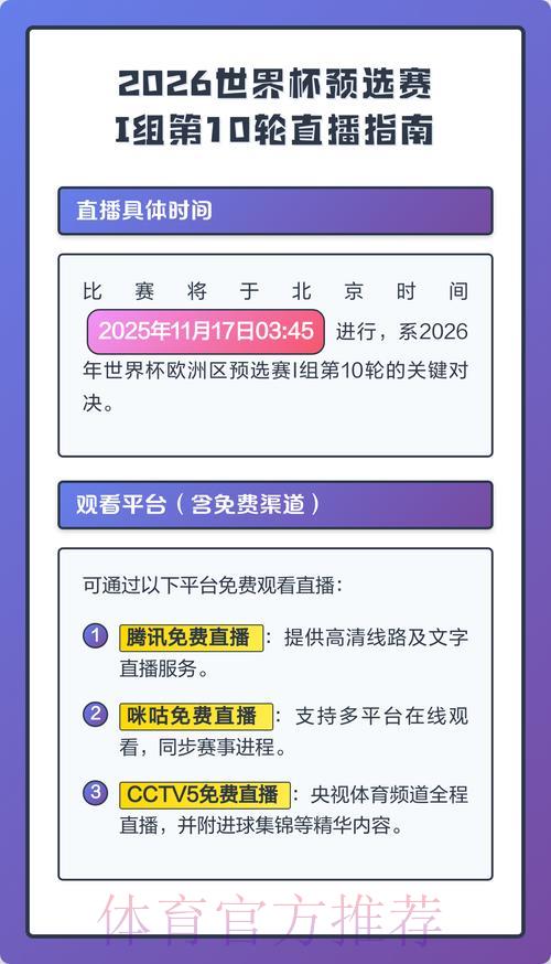 2026年世界杯最新直播渠道汇总查询指南 2026年世界杯最新直播渠道汇总查询指南