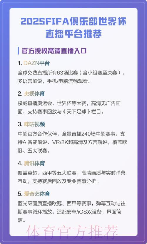 哪些平台可以免费观看世界杯直播?完整平台清单整理 哪些平台可以免费观看世界杯直播?完整平台清单整理
